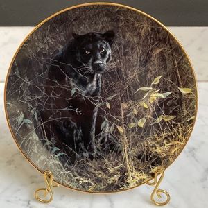 Black Panther Decorative Porcelain Plate